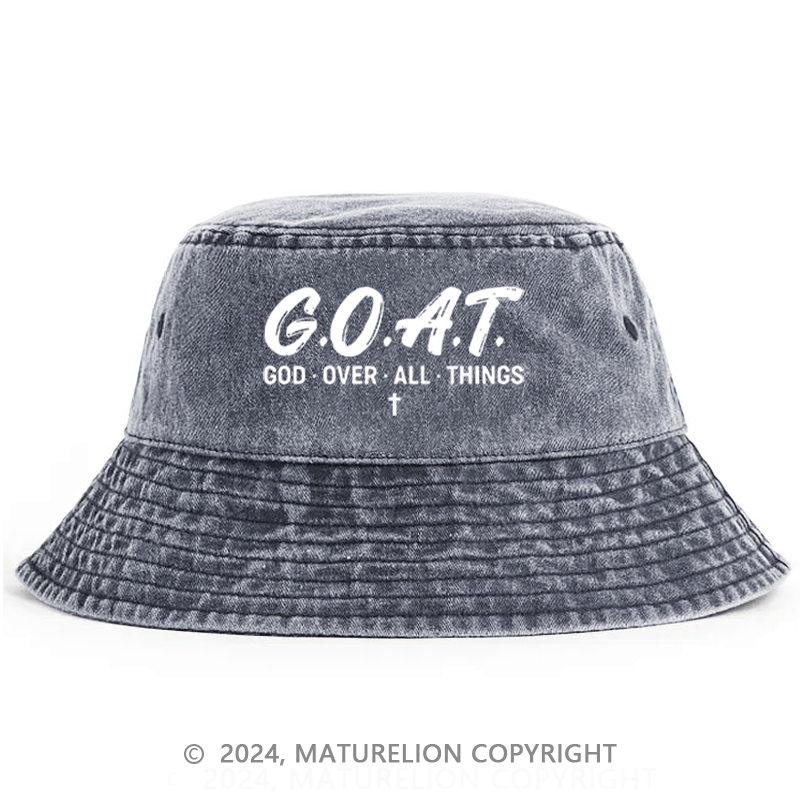 Maturelion G.O.A.T. God Over All Things Bucket Hat