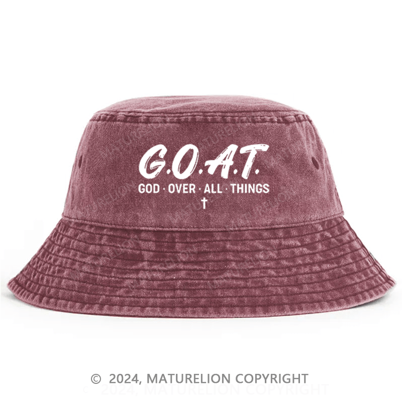 Maturelion G.O.A.T. God Over All Things Bucket Hat