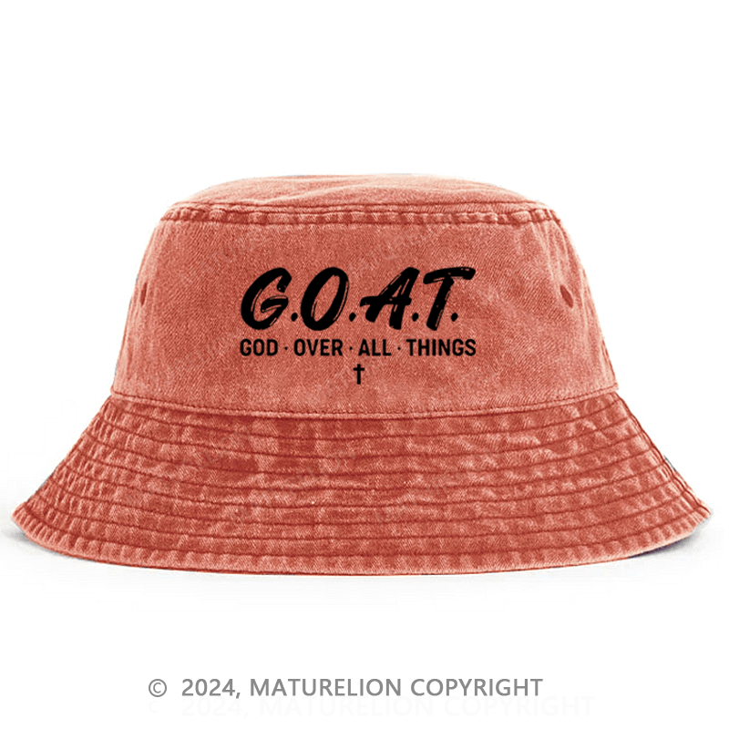 Maturelion G.O.A.T. God Over All Things Bucket Hat