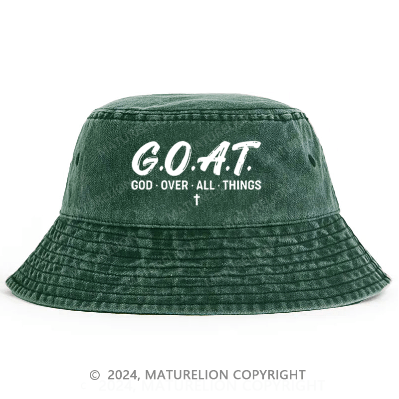 Maturelion G.O.A.T. God Over All Things Bucket Hat