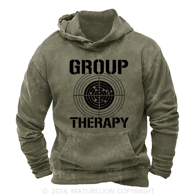 Maturelion Group Therapy DTG Printing Washed Hoodie