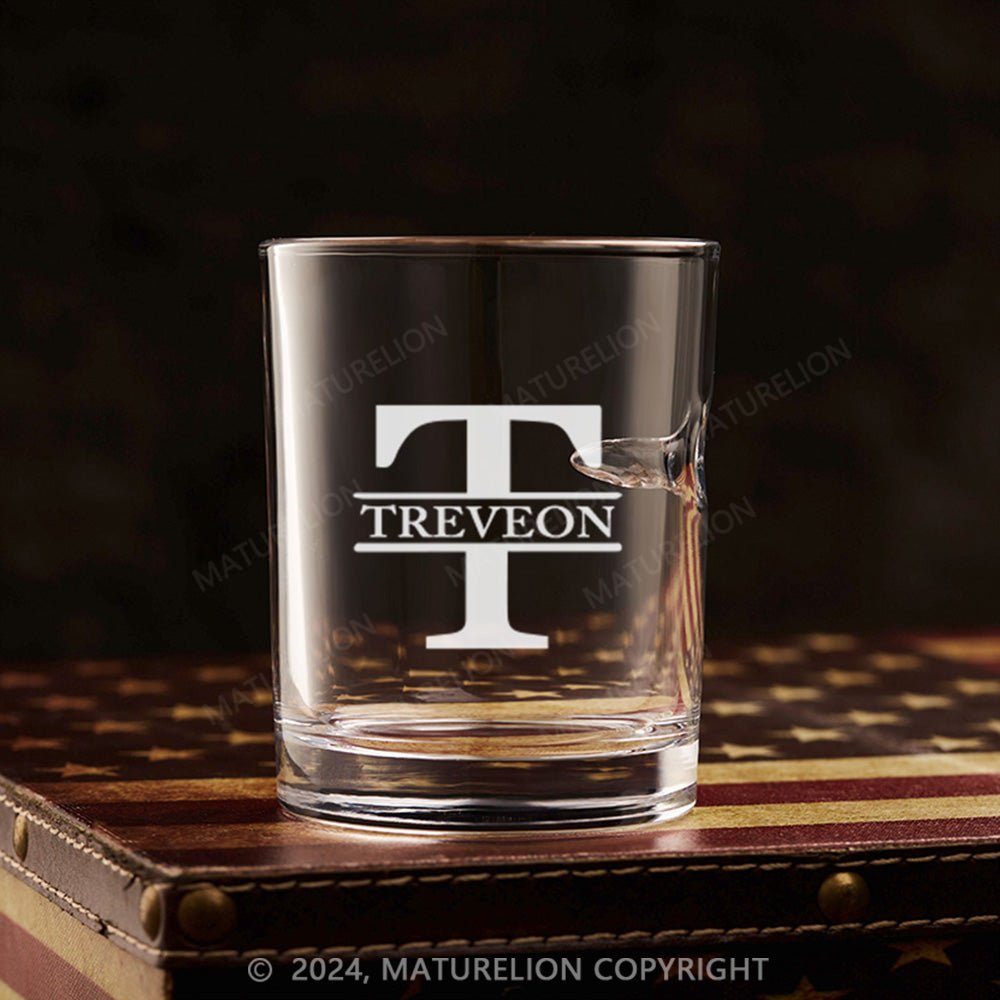 Maturelion Personalized Golf Ball in Whiskey Lowball Glass