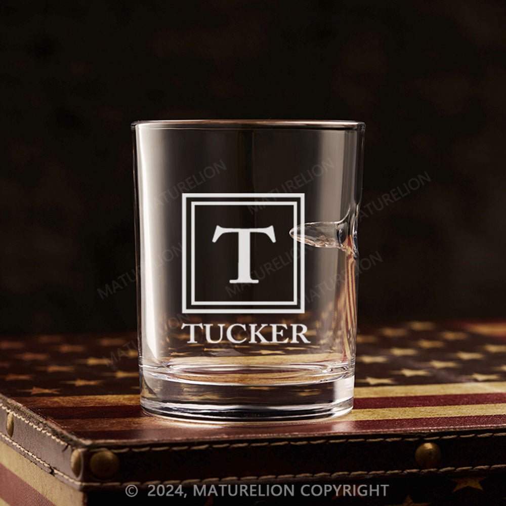 Maturelion Personalized Golf Ball in Whiskey Lowball Glass