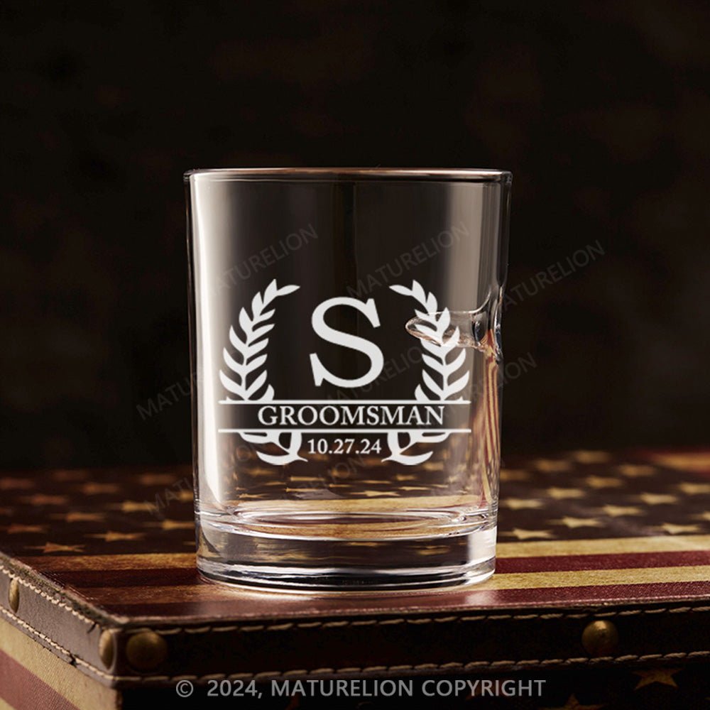 Maturelion Personalized Golf Ball in Whiskey Lowball Glass