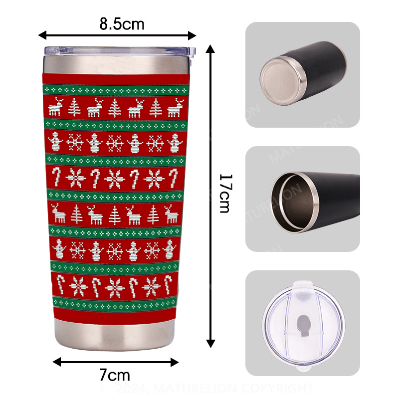 Maturelion Snowmen Christmas Tumbler