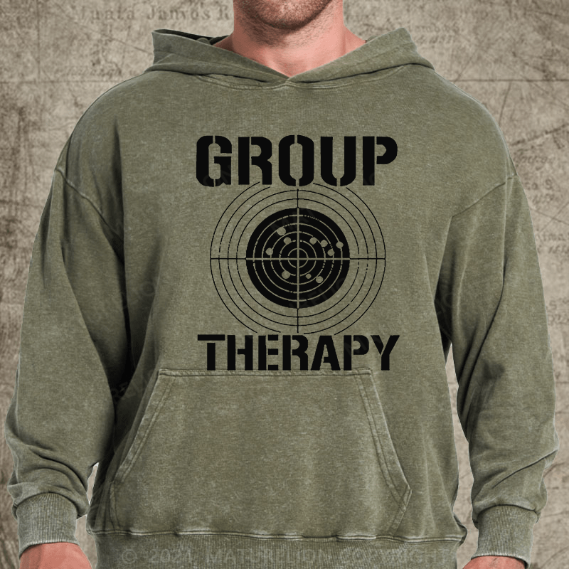 Maturelion Group Therapy DTG Printing Washed Hoodie