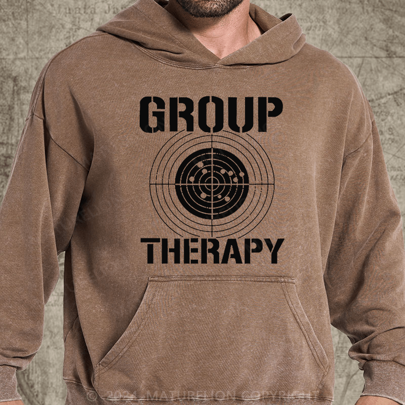 Maturelion Group Therapy DTG Printing Washed Hoodie