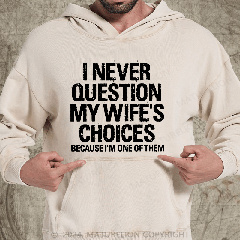 Maturelion I'm Here Because You Broke Something Funny Handyman DTG Printing Washed Hoodie