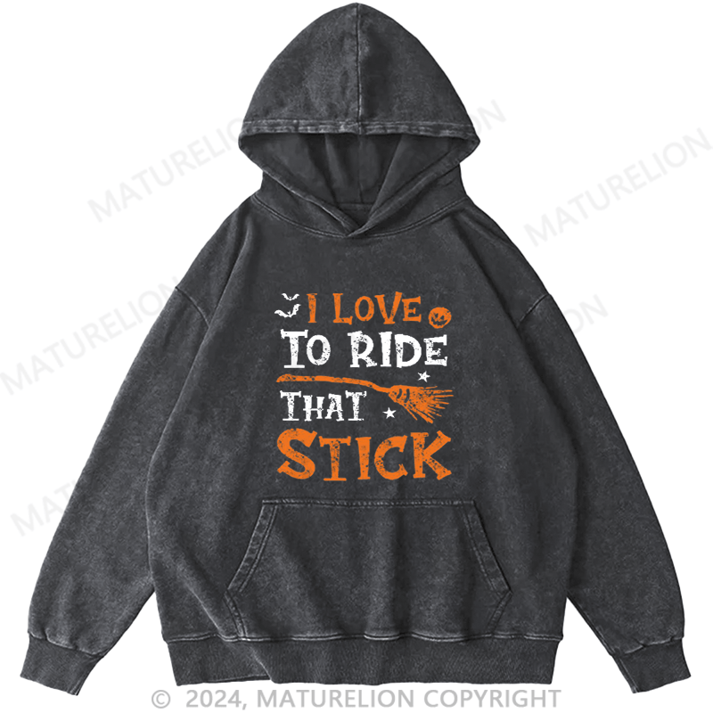 Maturelion Halloween Party Costume Design for a Sexy Slutty DTG Printing Washed Hoodie