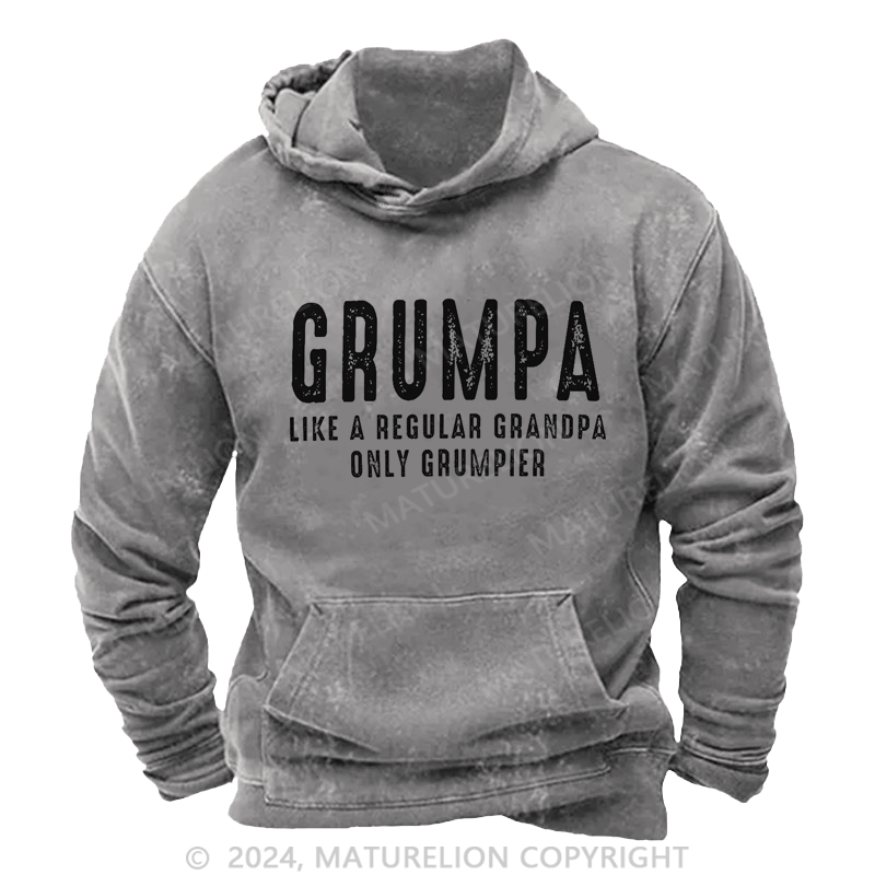 Maturelion Men's Hoodie Graphic America Father's Day Grandpa Hoodie