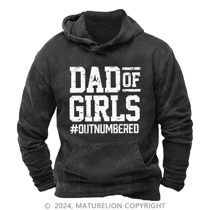 Maturelion Men's Hoodie Dad Of Girls Hoodie