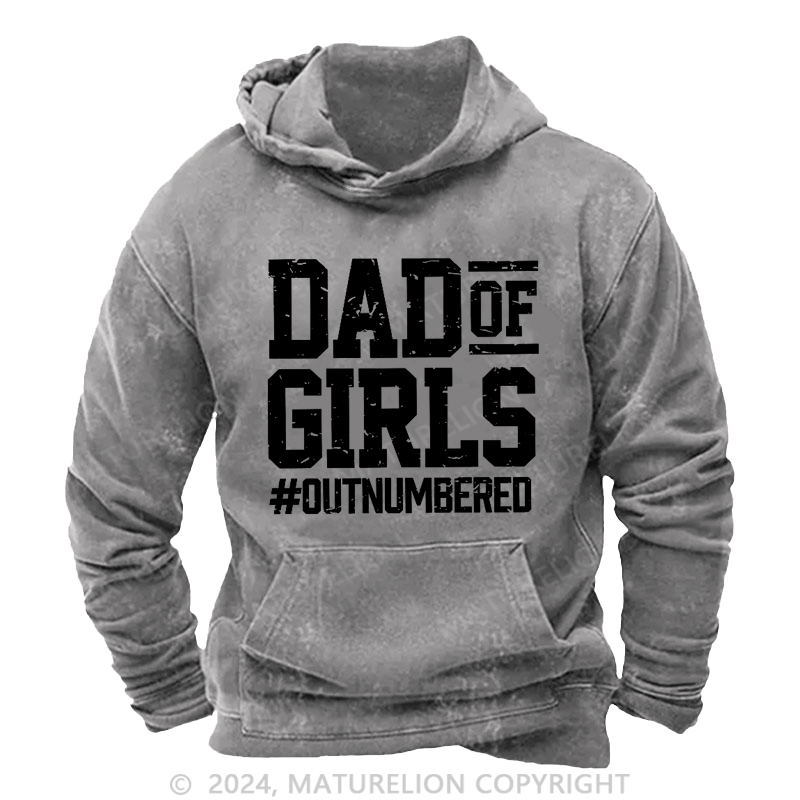 Maturelion Men's Hoodie Dad Of Girls Hoodie