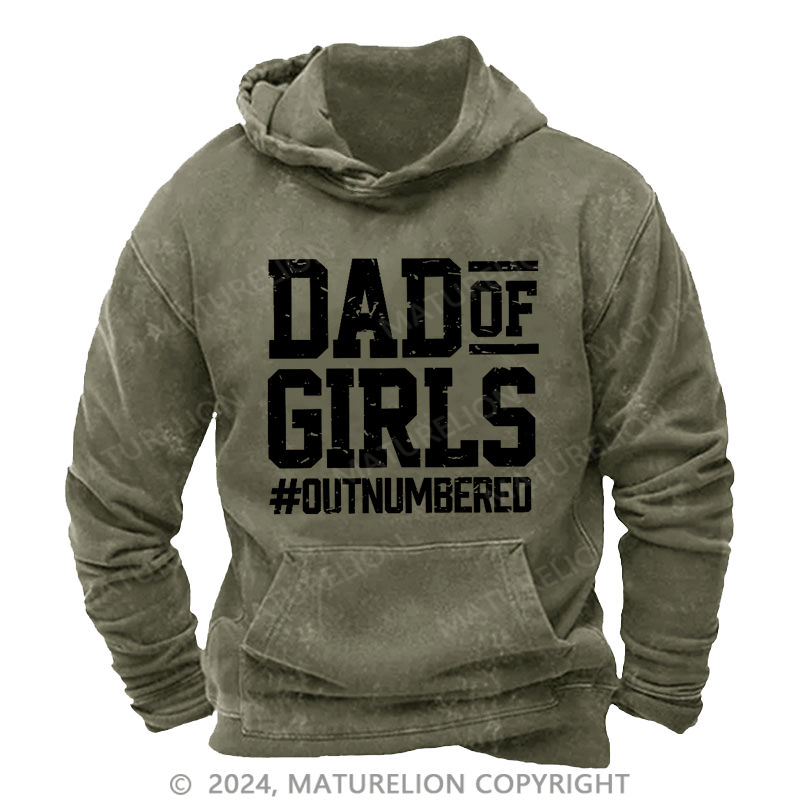 Maturelion Men's Hoodie Dad Of Girls Hoodie