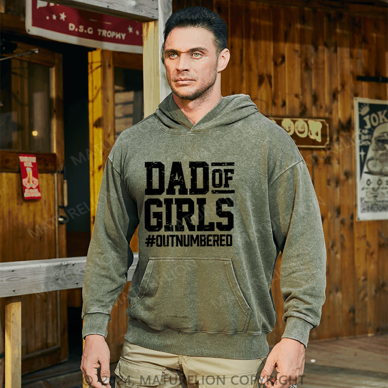 Maturelion Men's Hoodie Dad Of Girls Hoodie