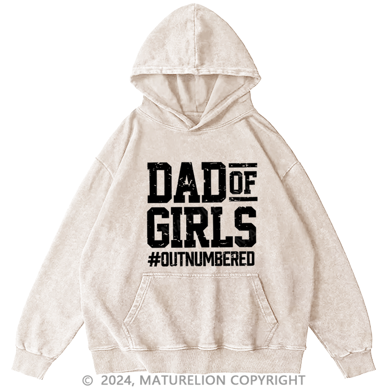 Maturelion Men's Hoodie Dad Of Girls Hoodie