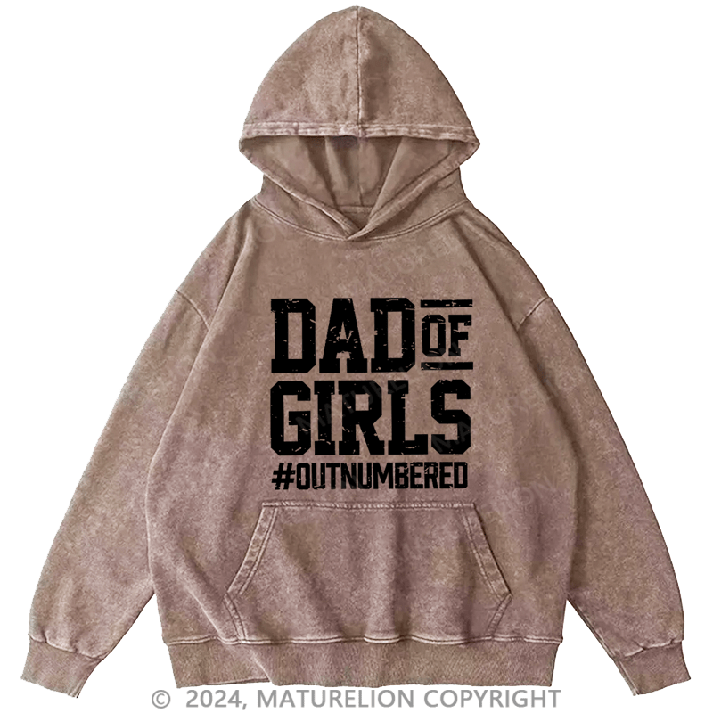 Maturelion Men's Hoodie Dad Of Girls Hoodie