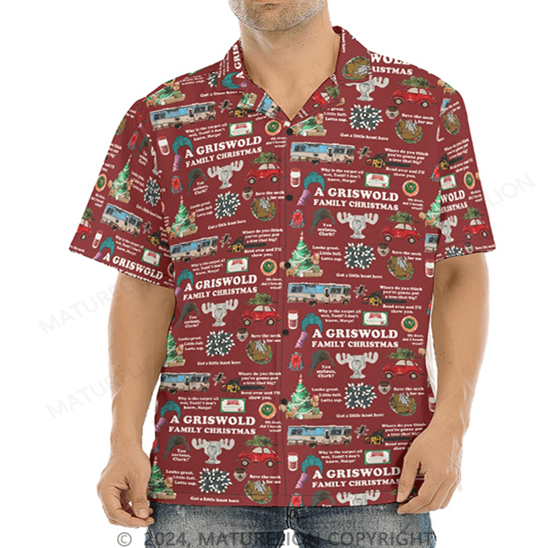 Maturelion Christmas Hawaiian Shirt Christmas Vacation Hawaiian Christmas Shirt