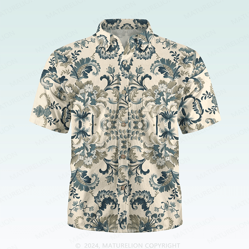 Maturelion Men's Hawaiian Shirt Endearing Playful Hawaiian Shirt