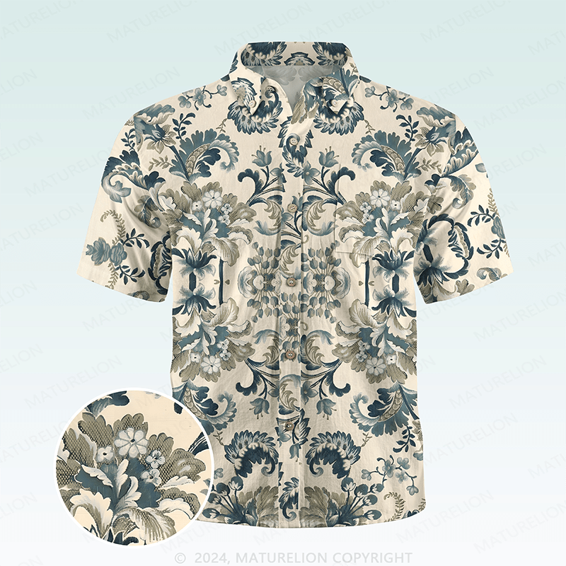 Maturelion Men's Hawaiian Shirt Endearing Playful Hawaiian Shirt