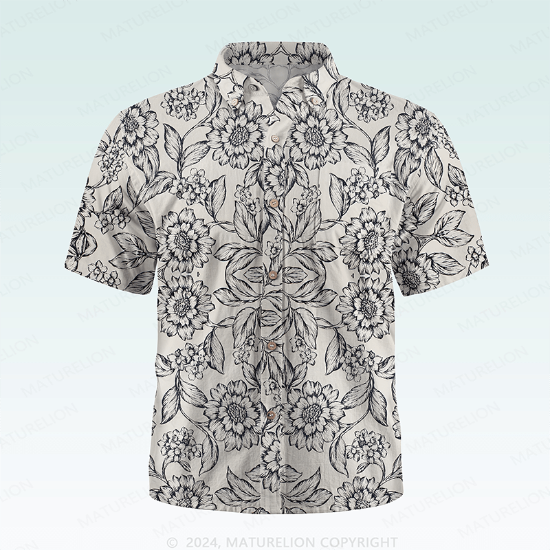 Maturelion Men's Hawaiian Shirt Unapologetically Cheeky Hawaiian Shirt