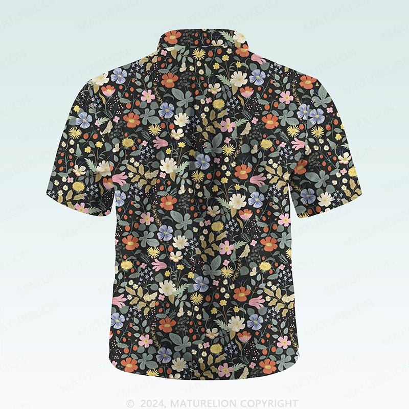 Maturelion Men's Hawaiian Shirt Vibrantly Jovial Hawaiian Shirt