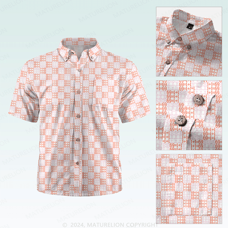 Maturelion Men's Hawaiian Shirt Hilariously Fun Hawaiian Shirt