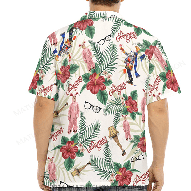 Maturelion Christmas Hawaiian Shirt A Christmas Story Hawaiian Shirt