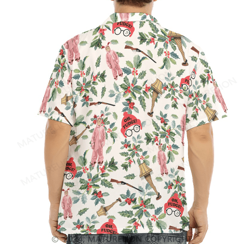 Maturelion Christmas Hawaiian Shirt Funny National Christmas Vacation Hawaiian Shirt