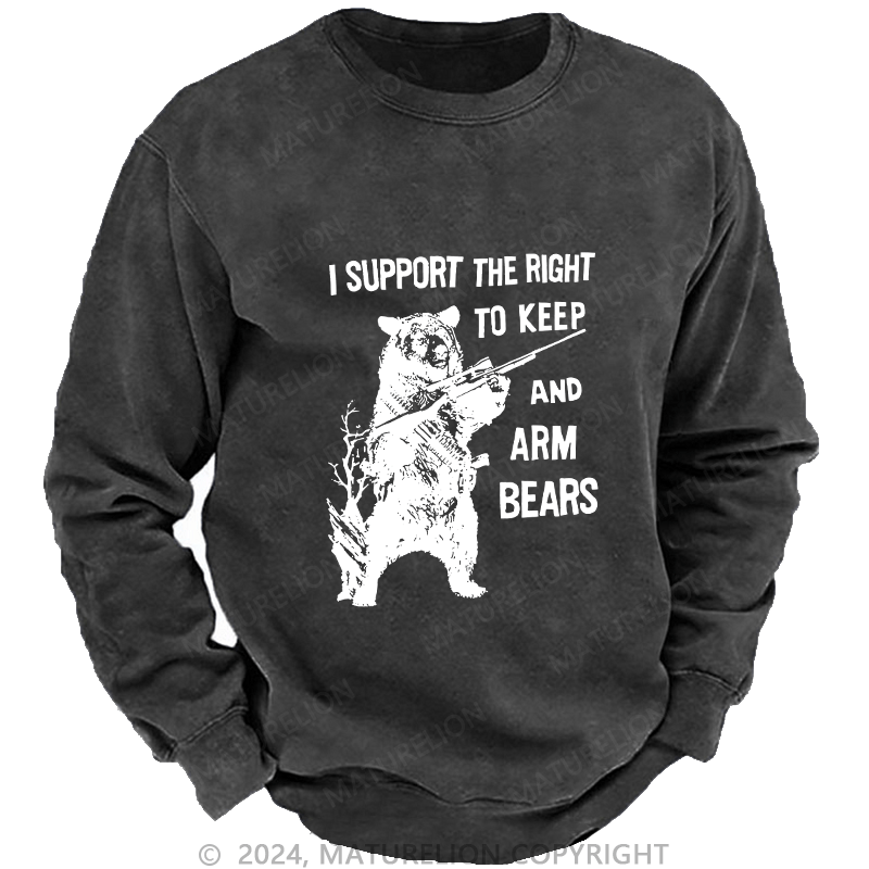 Maturelion Men's Sweatshirt I Support The Right Custom Sweatshirt