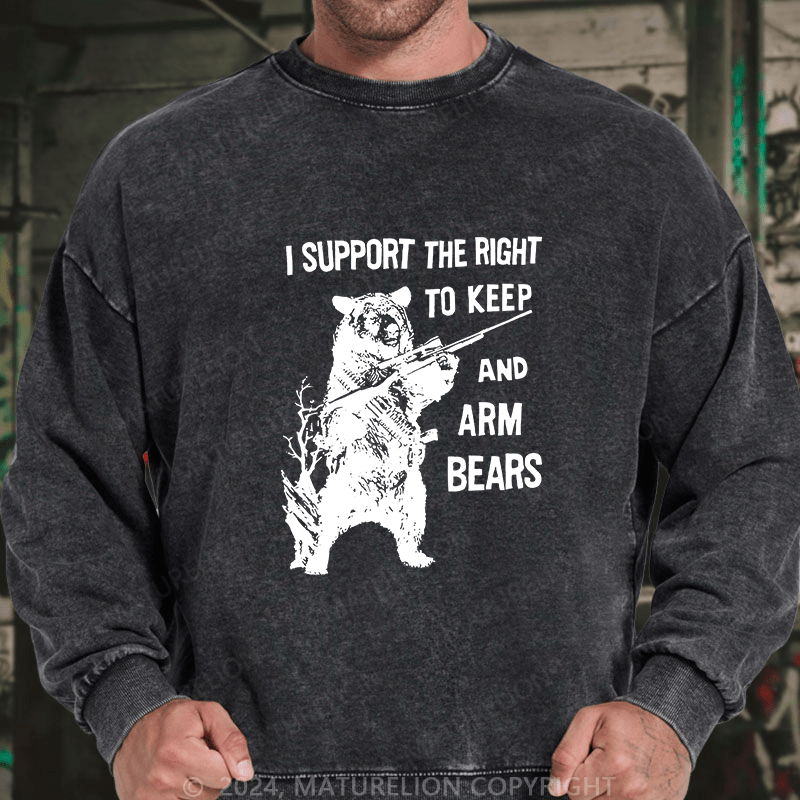 Maturelion Men's Sweatshirt I Support The Right Custom Sweatshirt