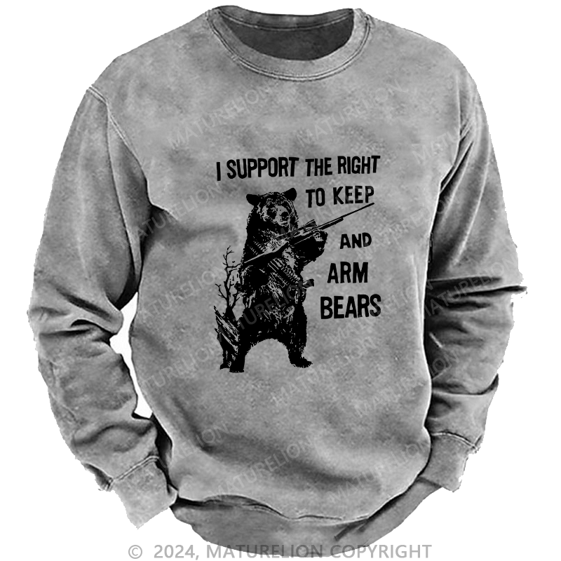 Maturelion Men's Sweatshirt I Support The Right Custom Sweatshirt