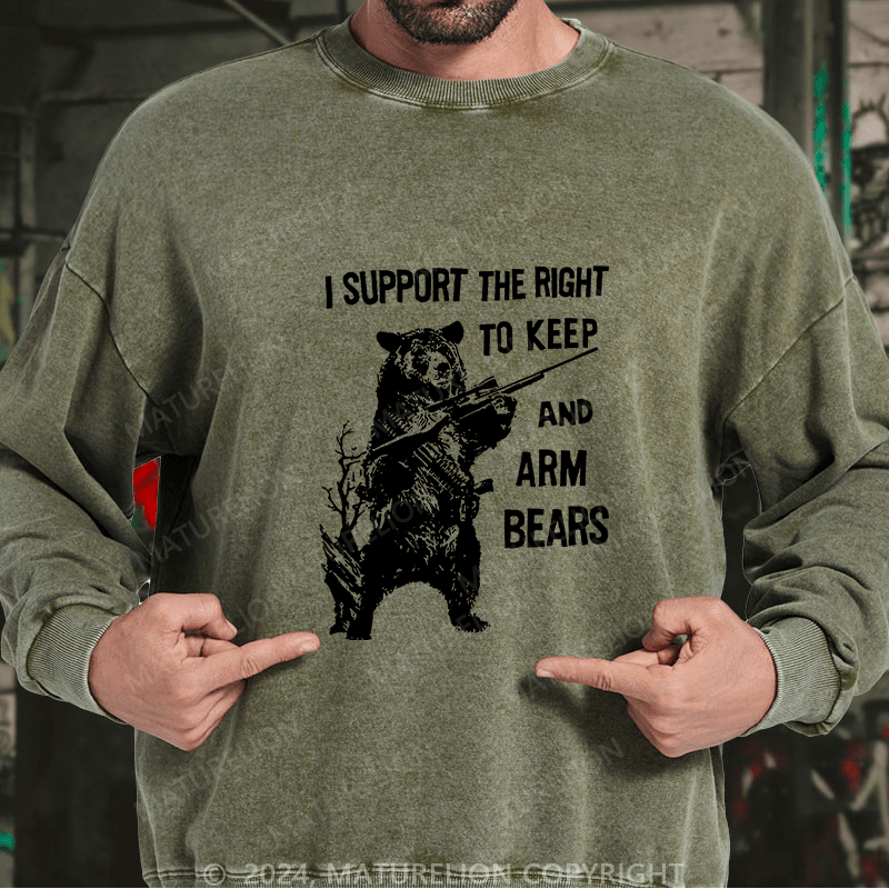 Maturelion Men's Sweatshirt I Support The Right Custom Sweatshirt