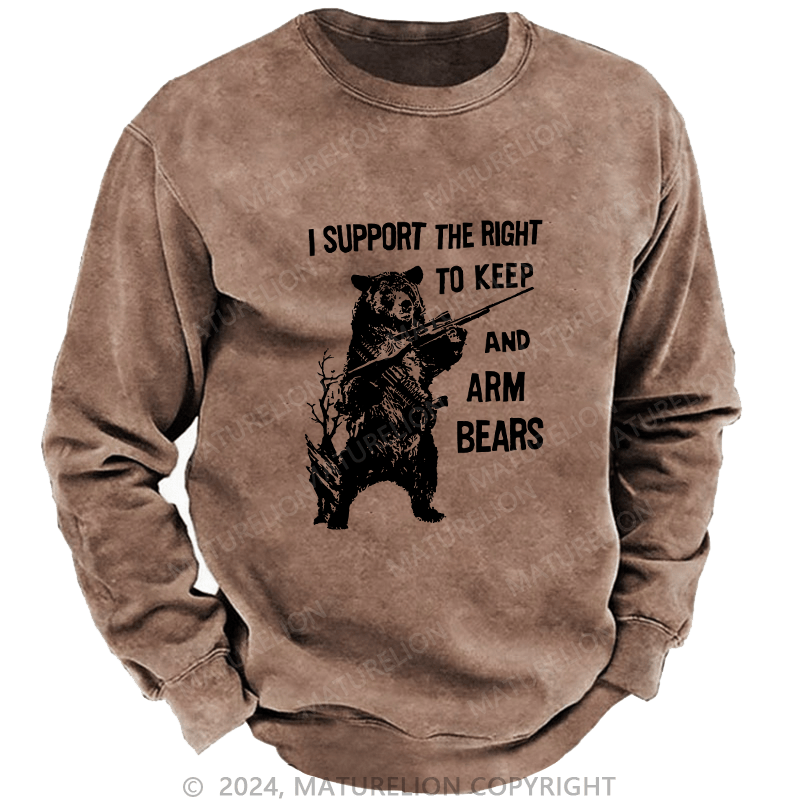 Maturelion Men's Sweatshirt I Support The Right Custom Sweatshirt