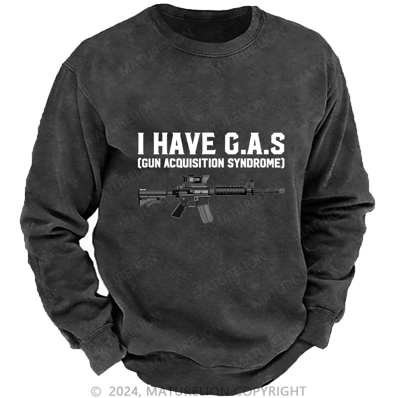 Maturelion Men's Sweatshirt I HAVE C.A.S Custom Sweatshirt