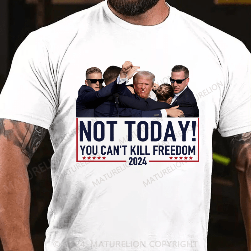 Maturelion Official Vintage Donald Trump Not Today You Cant Kill Freedom Shirt