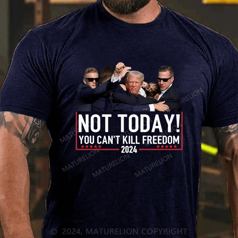 Maturelion Official Vintage Donald Trump Not Today You Cant Kill Freedom Shirt