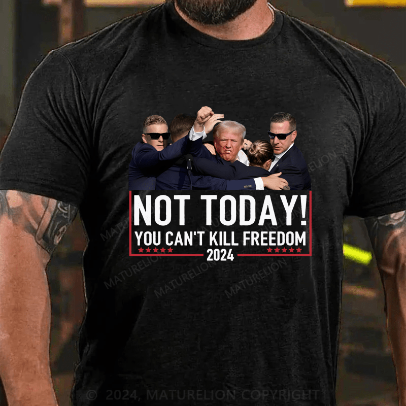 Maturelion Official Vintage Donald Trump Not Today You Cant Kill Freedom Shirt