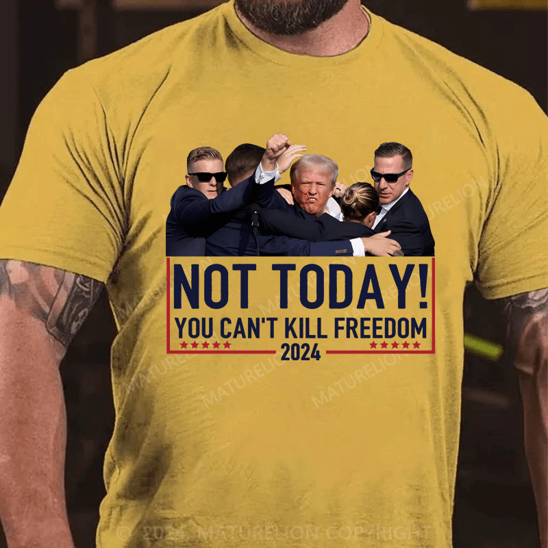 Maturelion Official Vintage Donald Trump Not Today You Cant Kill Freedom Shirt