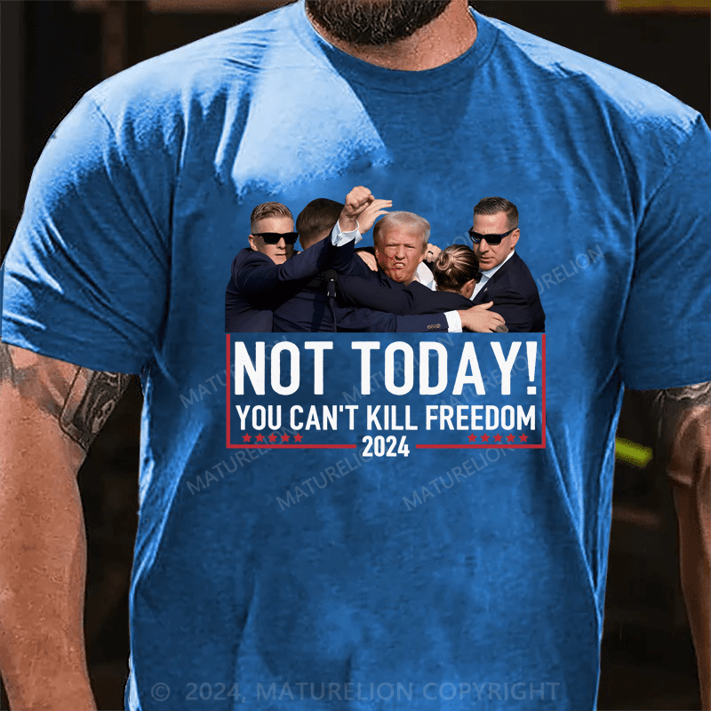 Maturelion Official Vintage Donald Trump Not Today You Cant Kill Freedom Shirt