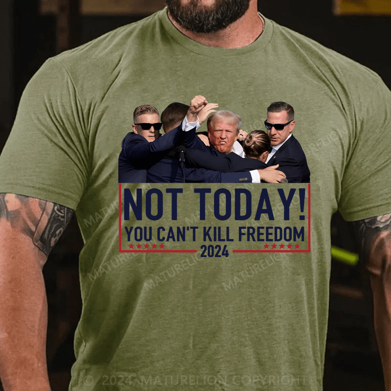 Maturelion Official Vintage Donald Trump Not Today You Cant Kill Freedom Shirt