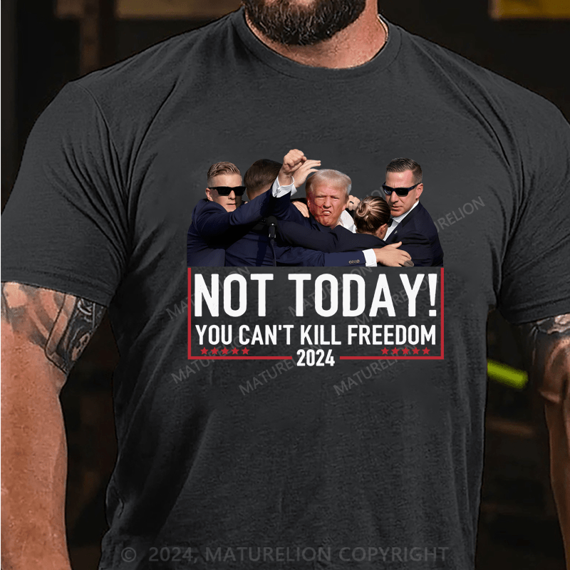 Maturelion Official Vintage Donald Trump Not Today You Cant Kill Freedom Shirt