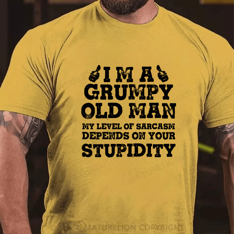 Maturelion Grumpy Man Sarcastic T-Shirt