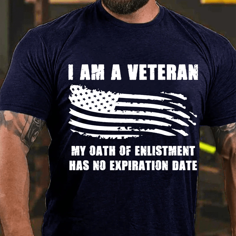 Maturelion  I Am A Veteran Cotton T-Shirt