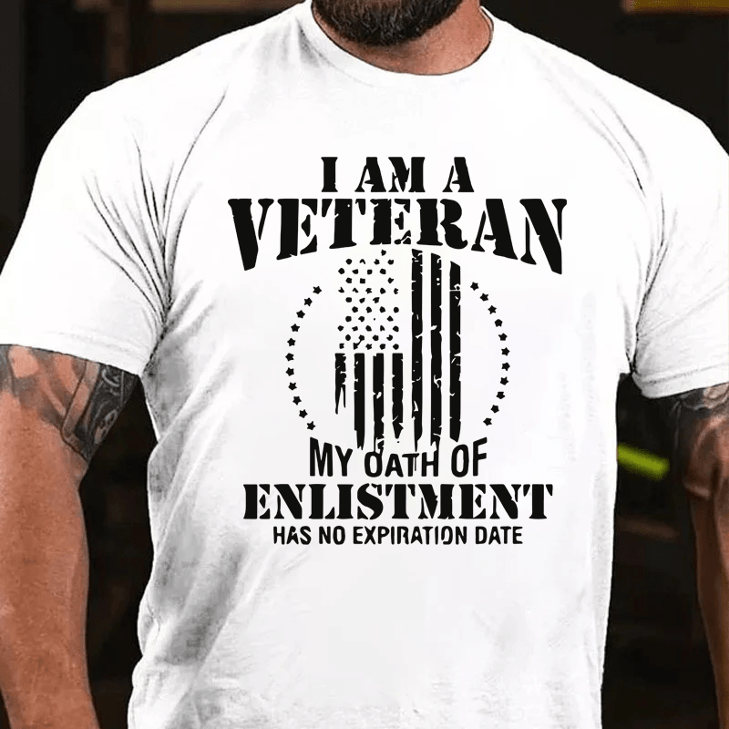 Maturelion I Am A Veteran Cotton T-Shirt