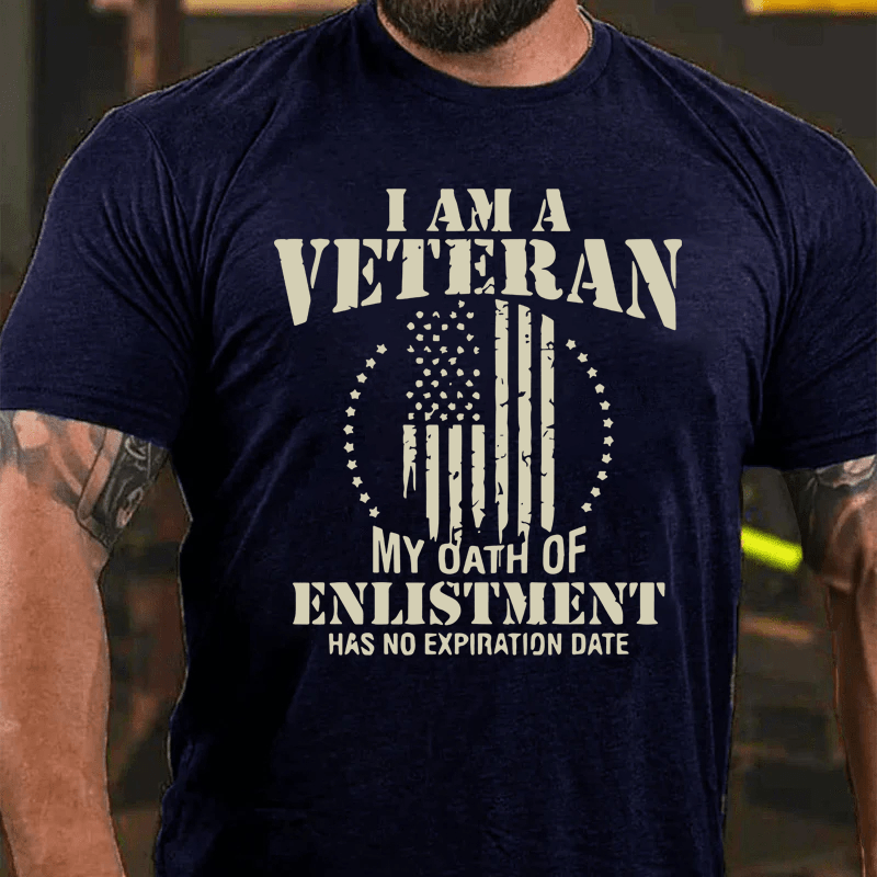 Maturelion I Am A Veteran Cotton T-Shirt