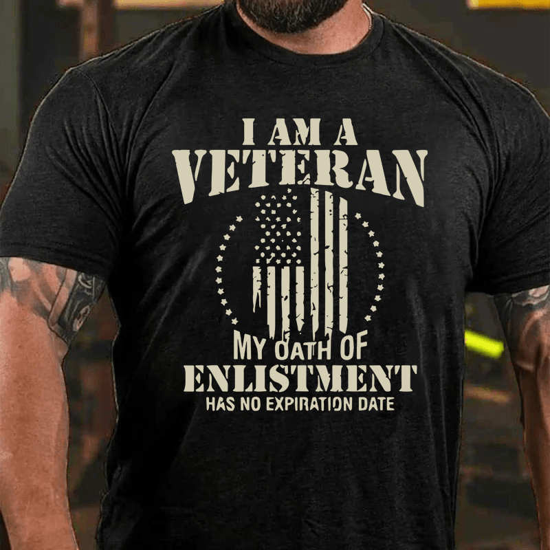 Maturelion I Am A Veteran Cotton T-Shirt