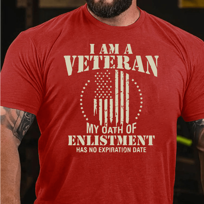 Maturelion I Am A Veteran Cotton T-Shirt