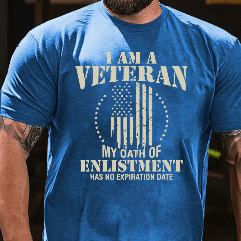 Maturelion I Am A Veteran Cotton T-Shirt