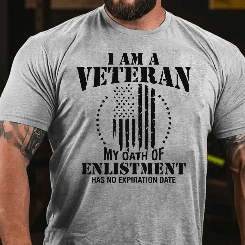 Maturelion I Am A Veteran Cotton T-Shirt