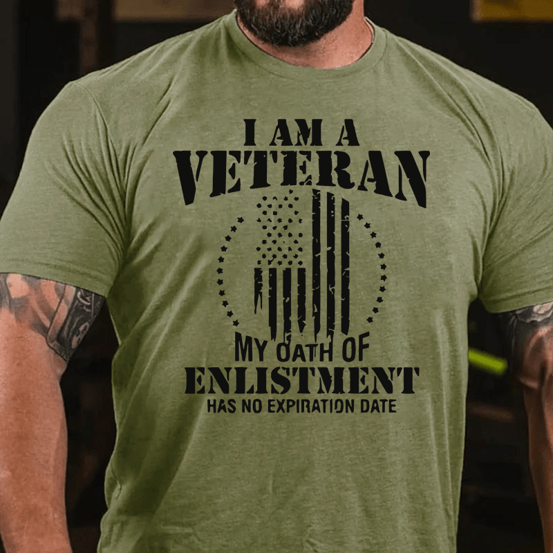 Maturelion I Am A Veteran Cotton T-Shirt